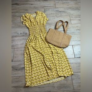 Floral Yellow Dress